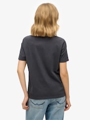 Superdry Grey 100% Cotton Rock Band Relaxed T-Shirt - Image 2 of 6