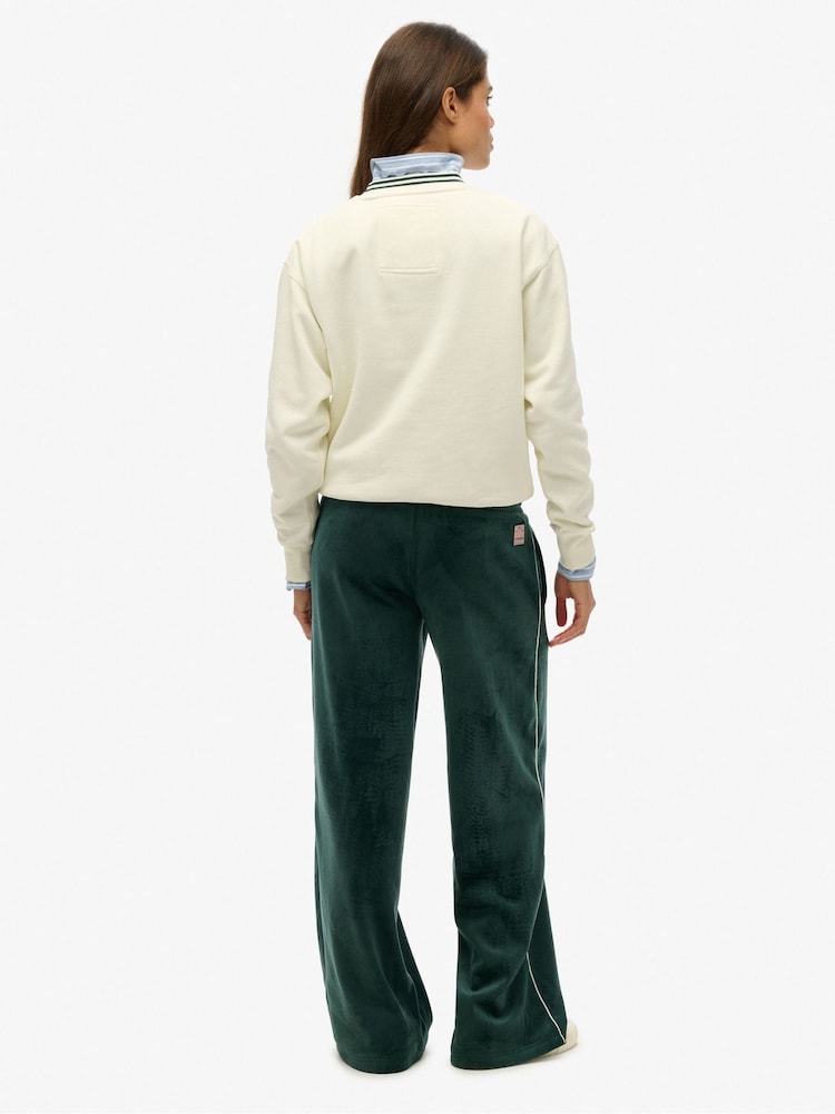 Superdry Green Country Club Velour Joggers - Image 2 of 6