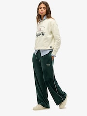 Superdry Green Country Club Velour Joggers - Image 3 of 6