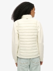 Superdry Cream Fuji Lite Padded Gilet - Image 2 of 7