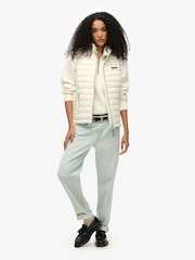 Superdry Cream Fuji Lite Padded Gilet - Image 3 of 7