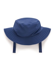 Purebaby Dark Blue Broad Brim Swim Hat - Image 1 of 2