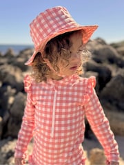 Purebaby Orange Broad Brim Swim Hat - Image 1 of 2