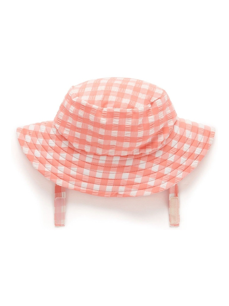 Purebaby Orange Broad Brim Swim Hat - Image 2 of 2