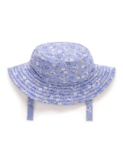 Purebaby Blue Dark Broad Brim Swim Hat - Image 1 of 3