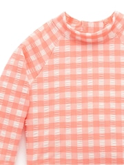 Purebaby Orange Mermaid Print Long Sleeve Rashie Set - Image 3 of 5