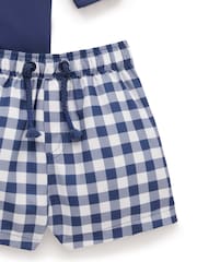 Purebaby Blue Marine Board Short & RashieShort Sets - Image 4 of 4