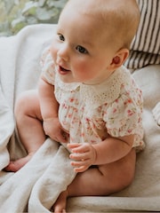 Purebaby Floral Printed Romper - صورة 1 من 4