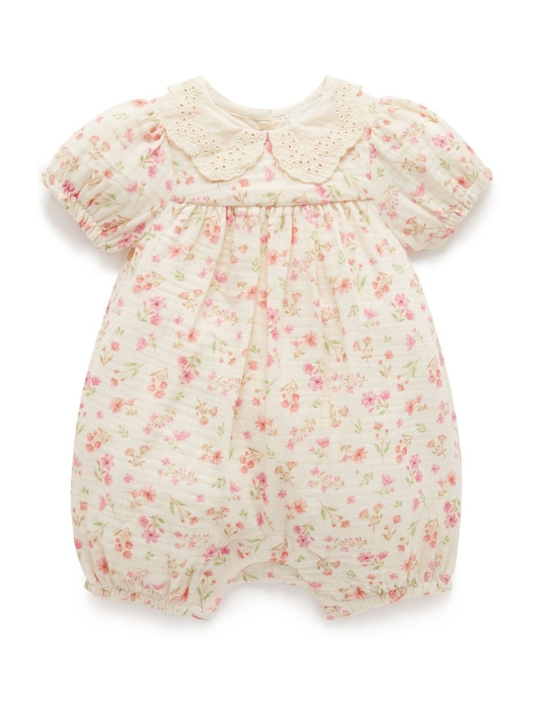 Purebaby Floral Printed Romper - صورة 2 من 4