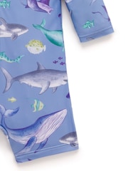 Purebaby Light Blue Submarine Long Sleeve Swim Sunsuit - Image 5 of 5