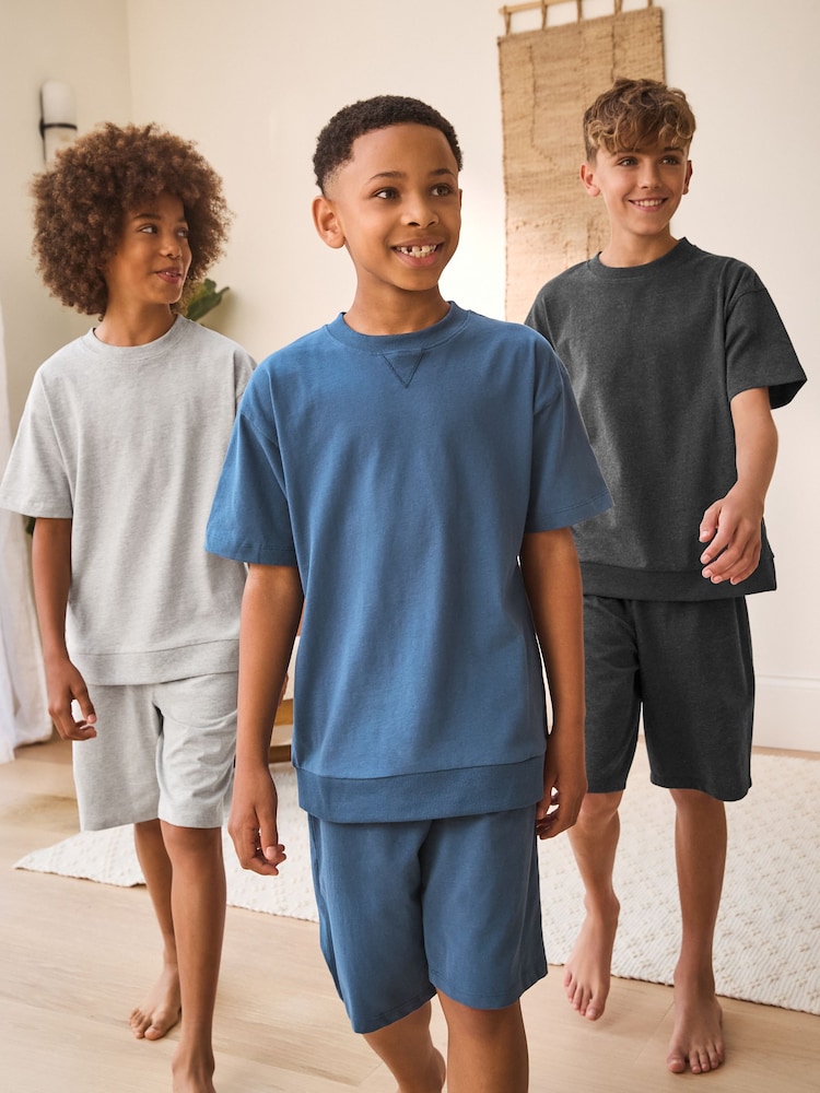 Navy/Grey Long Leg Pyjamas 3 Pack (3-16yrs) - Image 2 of 9 Navy/Grey Long Leg Pyjamas 3 Pack (3-16yrs) - Image 2 of 9