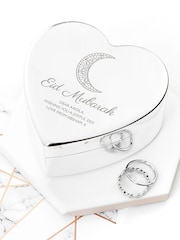 Personalised Eid Mubarak Heart Trinket Box by Treat Republic - Image 1 of 5