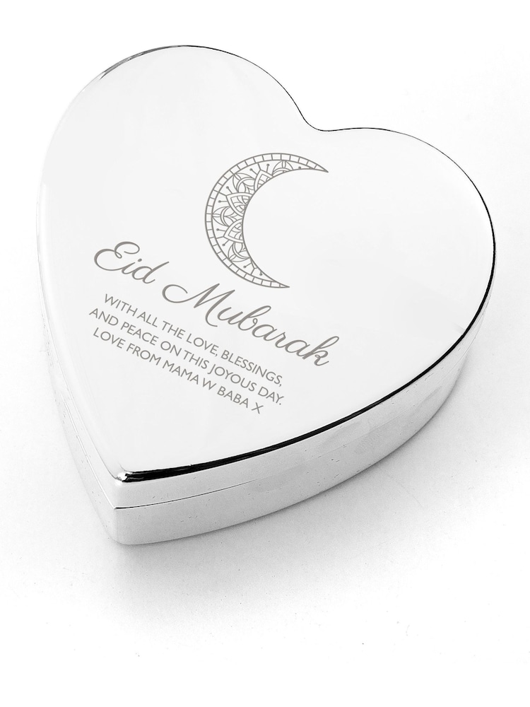 Personalised Eid Mubarak Heart Trinket Box by Treat Republic - Image 5 of 5