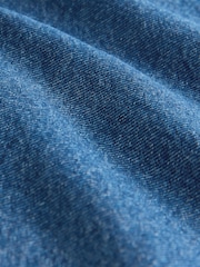 Mid Blue Mini Long Sleeve Utility Denim Dress - Image 3 of 3