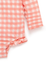 Purebaby Orange Mermaid Print Long Sleeve Swimsuit - Image 5 of 5