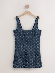 Rinse Blue Embellished Denim Mini Dress - Image 6 of 8