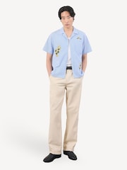 Percival Blue Capri Cuban Shirt - Image 3 of 6