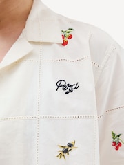 Percival Cream Olive Tapestry Shirt - Image 7 of 7