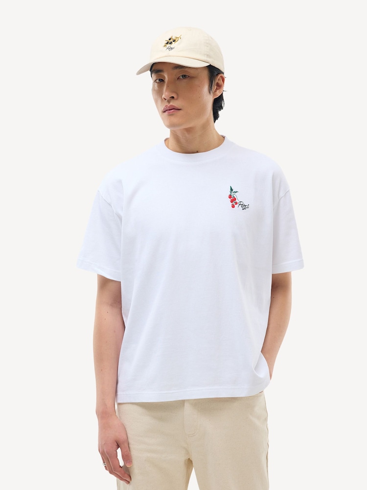 Percival White Oversized Pomidoro T-Shirt - Image 2 of 5