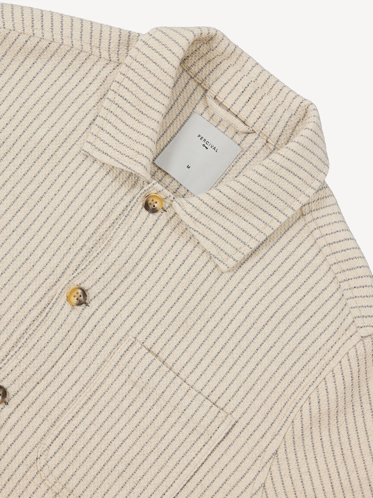 Percival Cream Sorrento Overshirt - Image 7 of 7 Percival Cream Sorrento Overshirt - Image 7 of 7