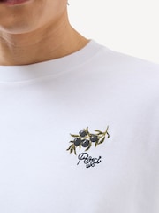 Percival White Oversized Ricette T-Shirt - Image 4 of 5