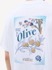 Percival White Oversized Ricette T-Shirt - Image 5 of 5