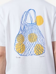 Percival White Oversized Arancia T-Shirt - Image 5 of 5