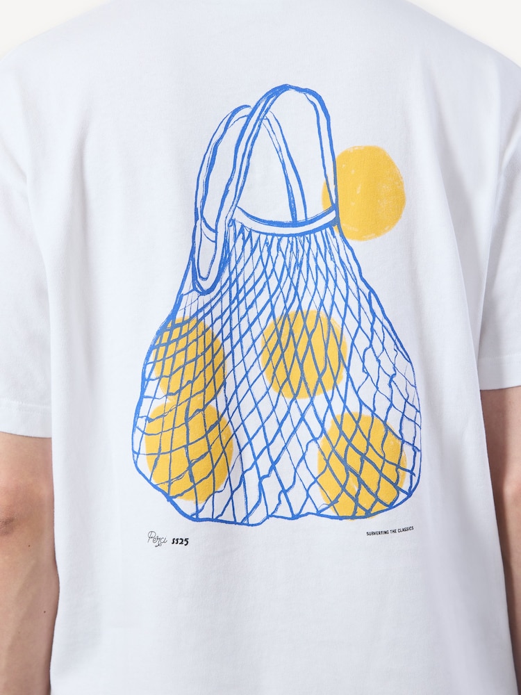Percival White Oversized Arancia T-Shirt - Image 5 of 5