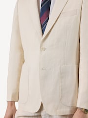 Percival Stone Tailored Linen Blazer - Image 5 of 6
