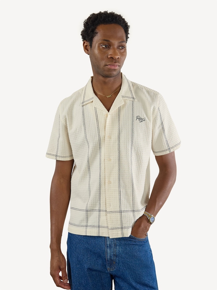 Percival Cream Sicily Cuban Shirt - Image 1 of 4