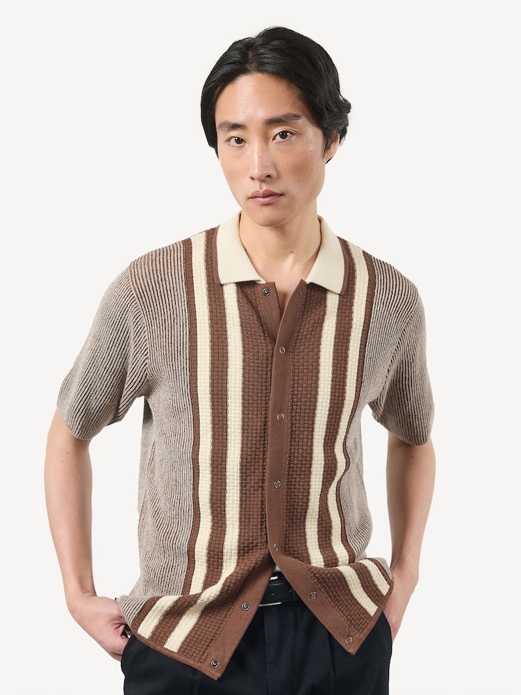Percival Cream Teramo Knitted Shirt - Image 1 of 6