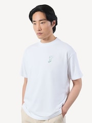 Percival Cream Oversized Cicchetti T-Shirt - Image 2 of 5