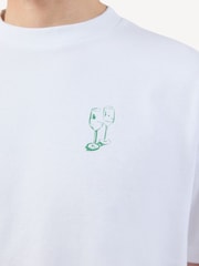 Percival Cream Oversized Cicchetti T-Shirt - Image 4 of 5