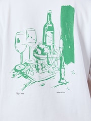 Percival Cream Oversized Cicchetti T-Shirt - Image 5 of 5