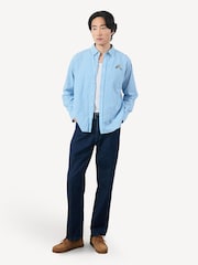 Percival Blue Olive Pinstripe Shirt - Image 3 of 5