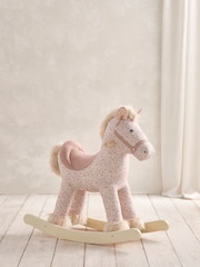 Mamas & Papas Ditsy Floral Print Rocking Animal - Image 1 of 4