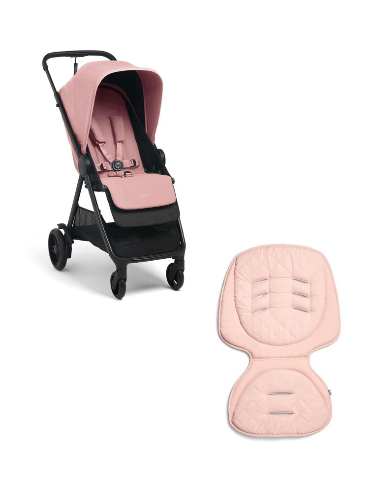 Mamas & Papas Peony Pink Libro Stroller & Reversible Graphite Liner Bundle - Image 9 of 9