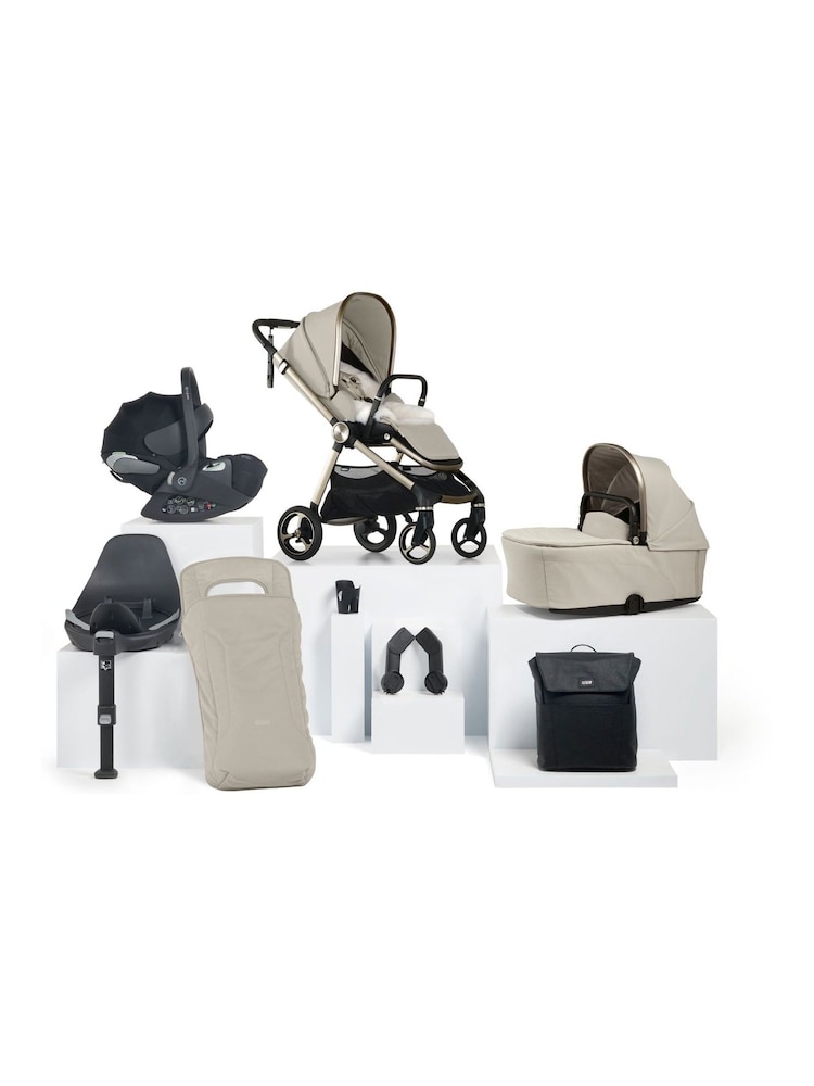 Mamas & Papas Shell Vardo 9 Piece Complete Cloud Travel Bundle - Image 1 of 1