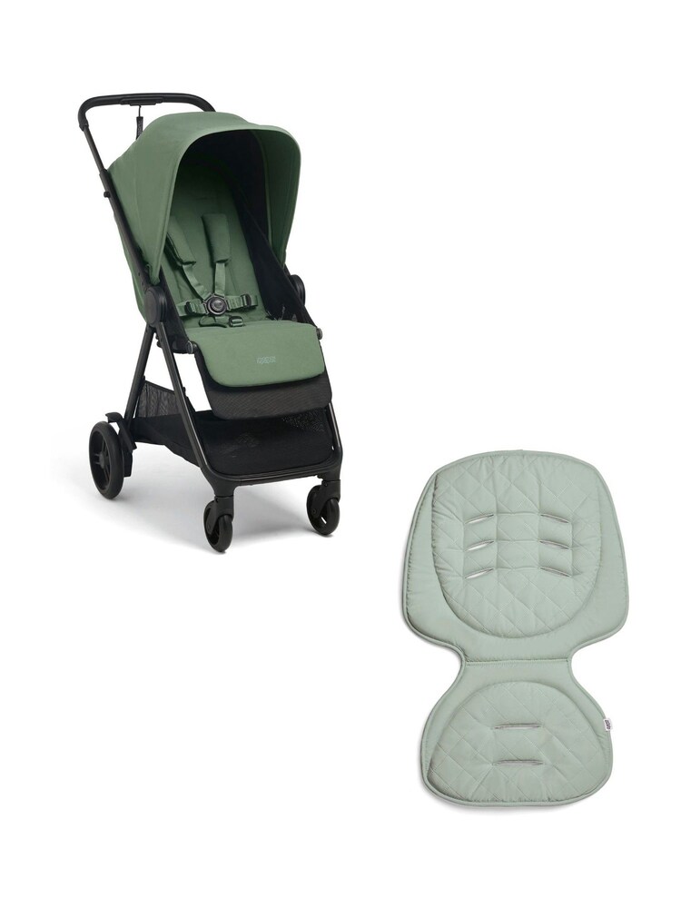 Mamas & Papas Bay Green Libro Stroller & Reversible Graphite Liner Bundle - Image 1 of 8