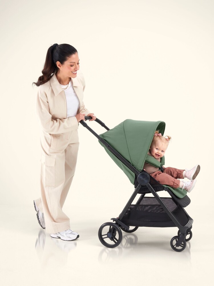 Mamas & Papas Bay Green Libro Stroller & Reversible Graphite Liner Bundle - Image 2 of 8