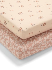 Mamas & Papas Berry Twin Pack Cotbed Fitted Sheets - Image 2 of 3