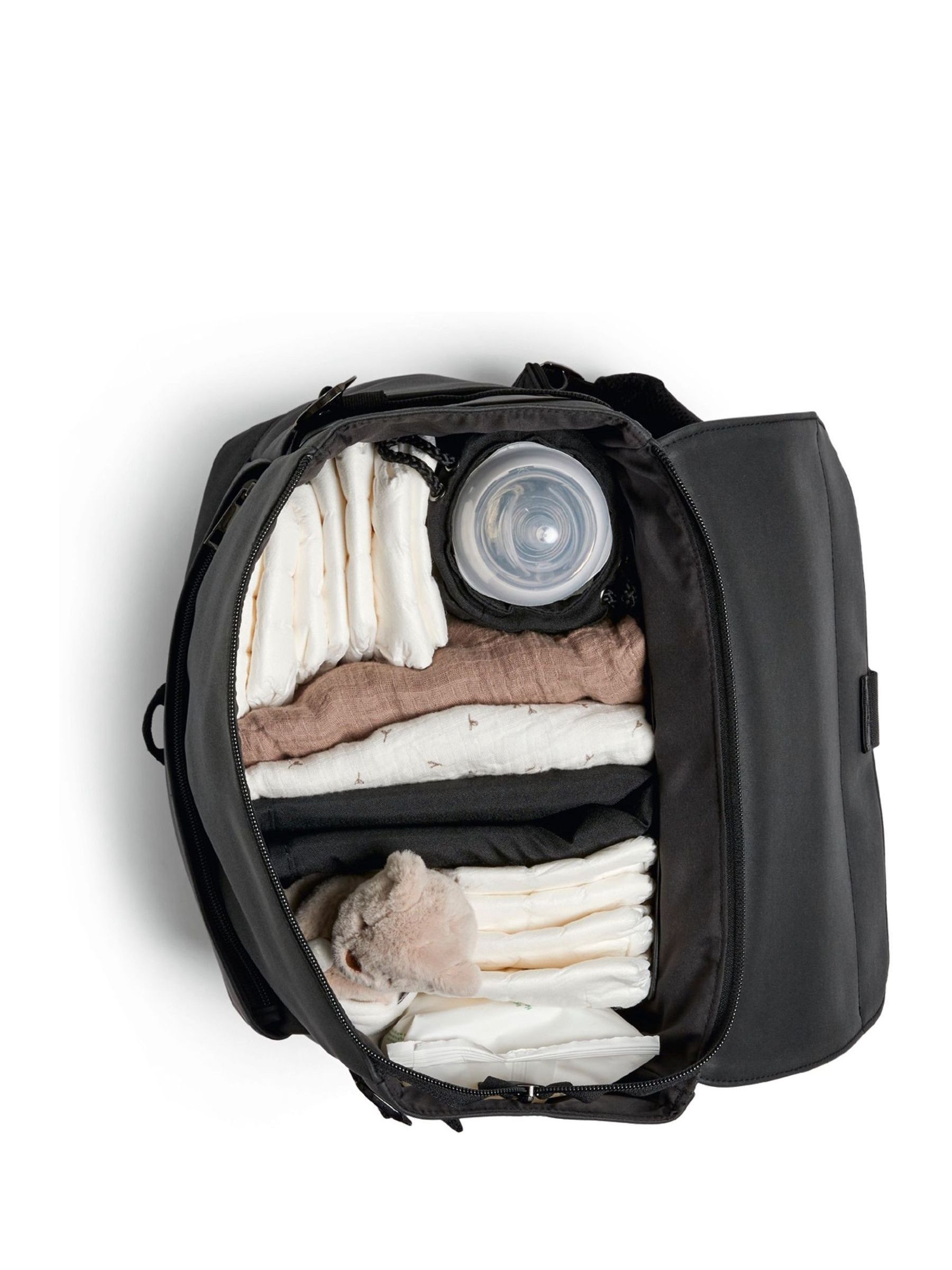 Buy Mamas & Papas Black Utilitarian Changing Backpack from the
