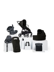 Mamas & Papas Noir Vardo 8 Piece Complete Cloud Travel Bundle - Image 1 of 9