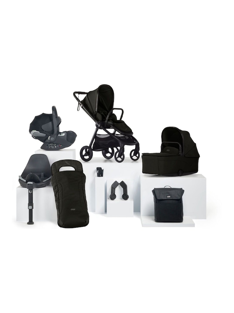 Mamas & Papas Noir Vardo 8 Piece Complete Cloud Travel Bundle - Image 1 of 9