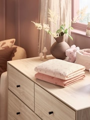Mamas & Papas 5 Piece Pink Welcome To The World Nursery Bundle - Image 7 of 12