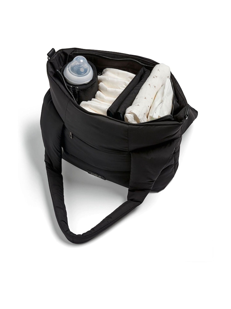 Mamas & Papas Black Quilted Tote Bag - Image 2 of 5