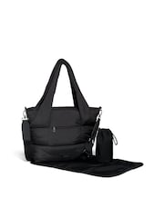 Mamas & Papas Black Quilted Tote Bag - Image 3 of 5