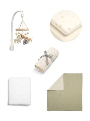 Mamas & Papas 5 Piece Sage Born To Be Wild Nursery Bundle - Image 1 of 16