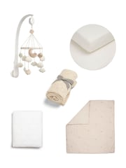 Mamas & Papas Cream Welcome To The World 5 Piece Nursery Bundle Cloud - Image 1 of 12