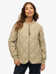 Superdry Natural Short Quilted Liner Jacket - Image 1 of 8